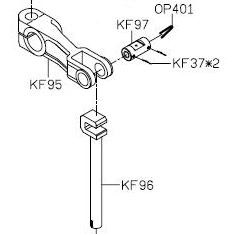 Siruba 757K Стержень игловодителя в сборе KF96-C1 (original)