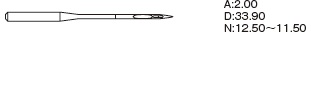 Игла Organ Needles DPx5 SPI (134SPI / 135x5SPI) №  60/8